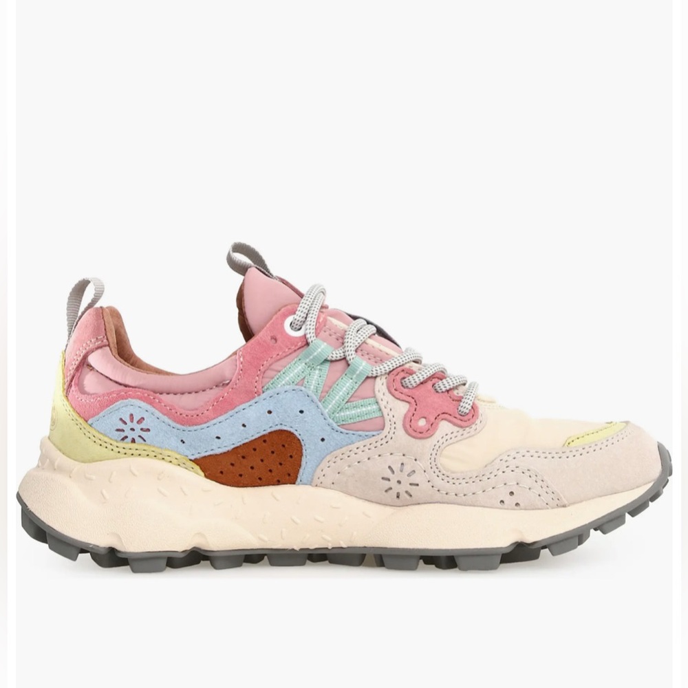 Flower Mountain Yamano 3 Sneaker in Pink/Light Brown